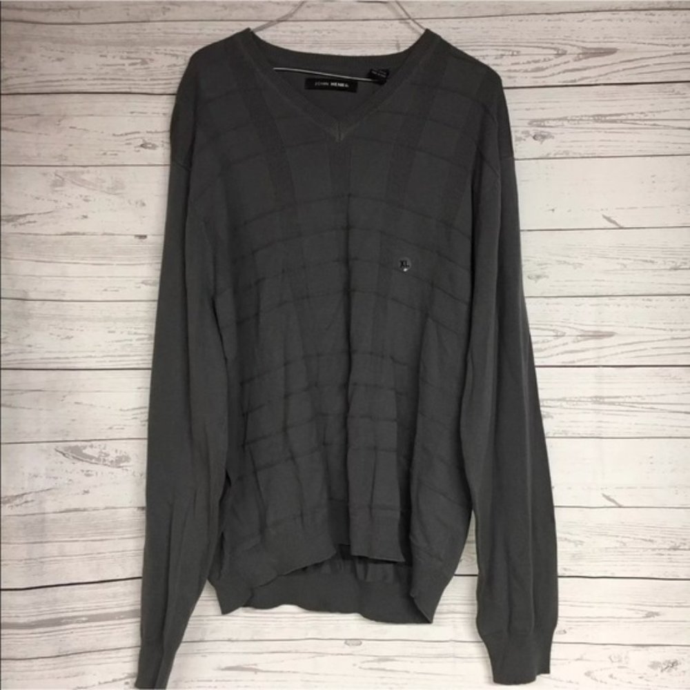 John Henry V-neck Sweater Sz XL